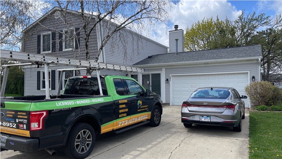 Gutters, Roofing, Roofing Replacement, Siding Project in Hoffman Estates, IL by Horizon Restoration