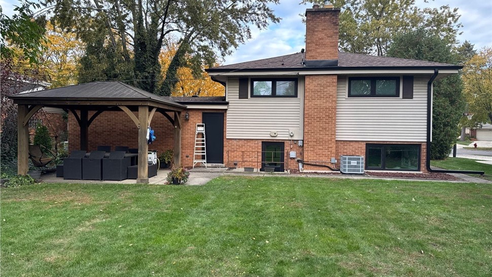 Gutters, Roofing, Roofing Replacement Project in Arlington Heights, IL by Horizon Restoration