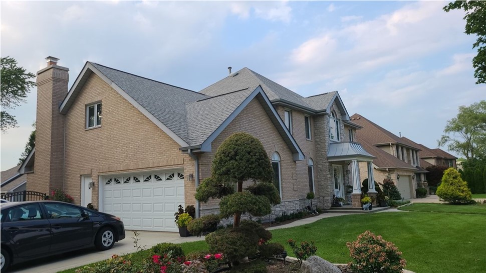 Gutters, Roofing Project in Arlington Heights, IL by Horizon Restoration