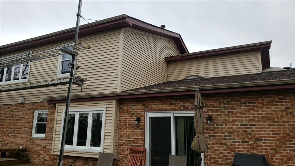 Gutters, Siding Project in Schaumburg, IL by Horizon Restoration