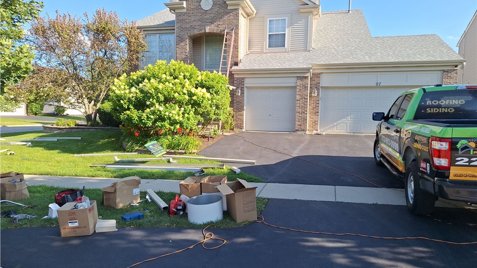 Gutters, Roofing Project in Volo, IL by Horizon Restoration