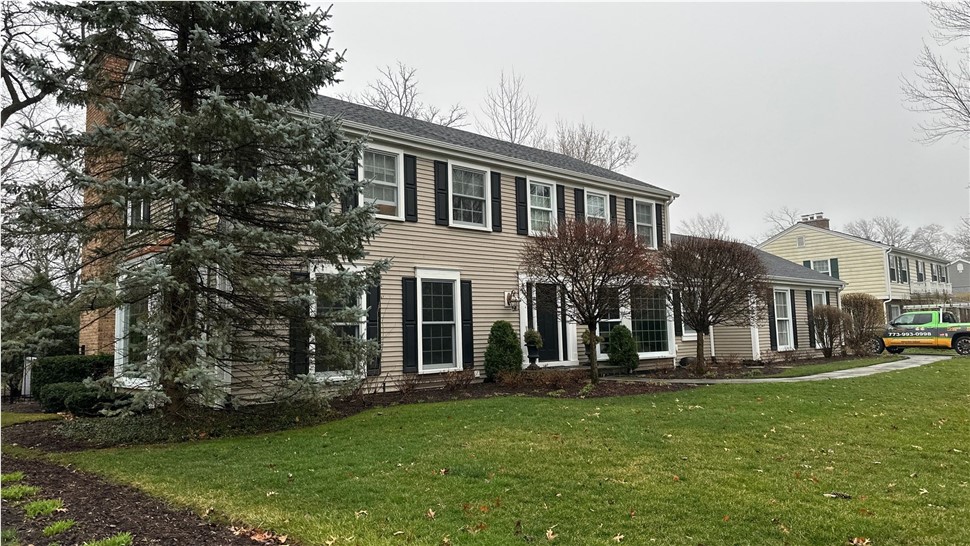 Doors, Gutters, Roofing Project in Lake Forest, IL by Horizon Restoration