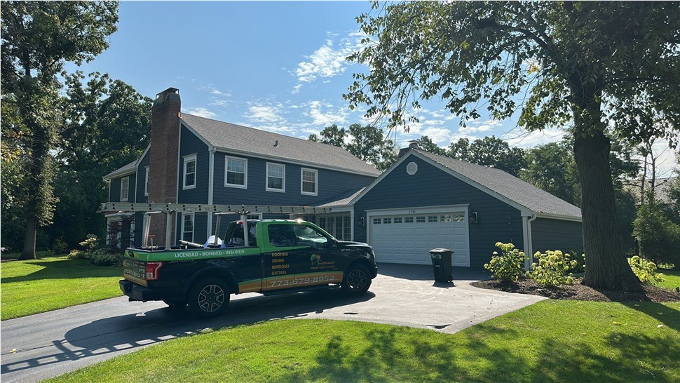 Gutters, Roofing, Roofing Replacement Project in Lake Forest, IL by Horizon Restoration