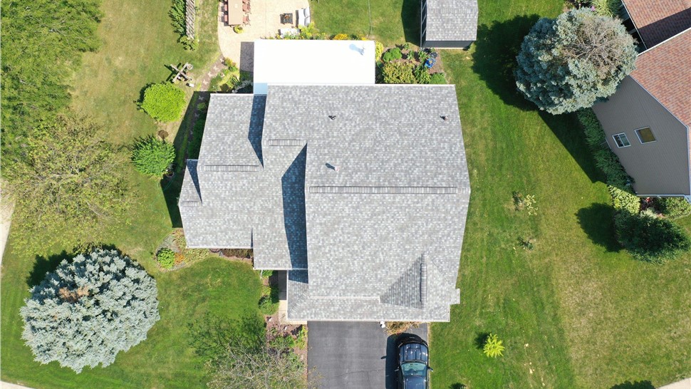 Awnings, Doors, Gutters, Roofing, Siding Project in Oswego, IL by Horizon Restoration