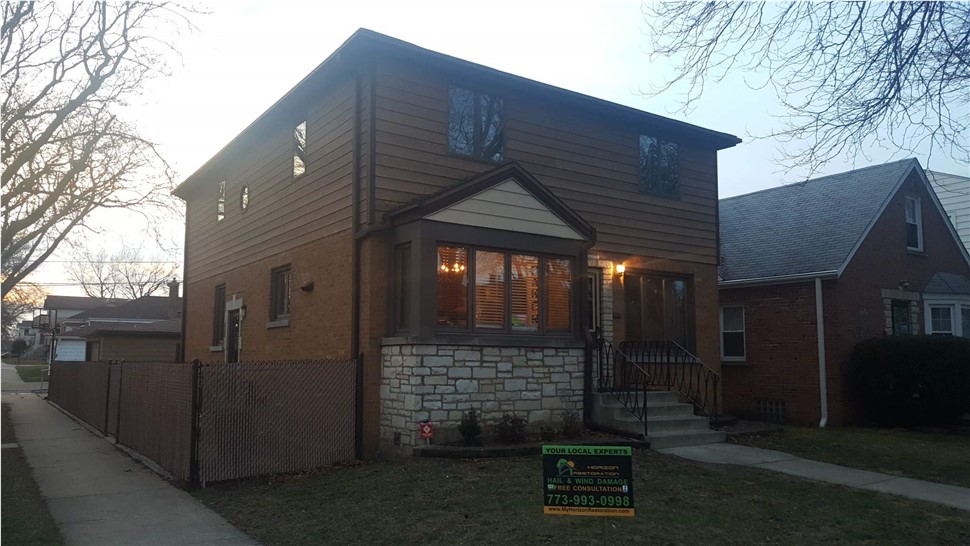 Roofing, Siding Project in Chicago, IL by Horizon Restoration