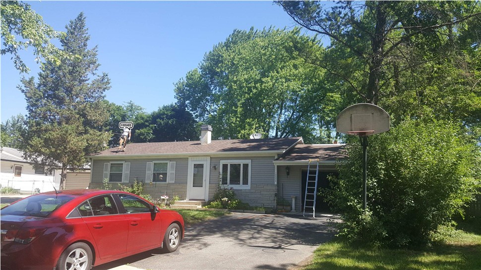 Gutters, Roofing Project in Mundelein, IL by Horizon Restoration