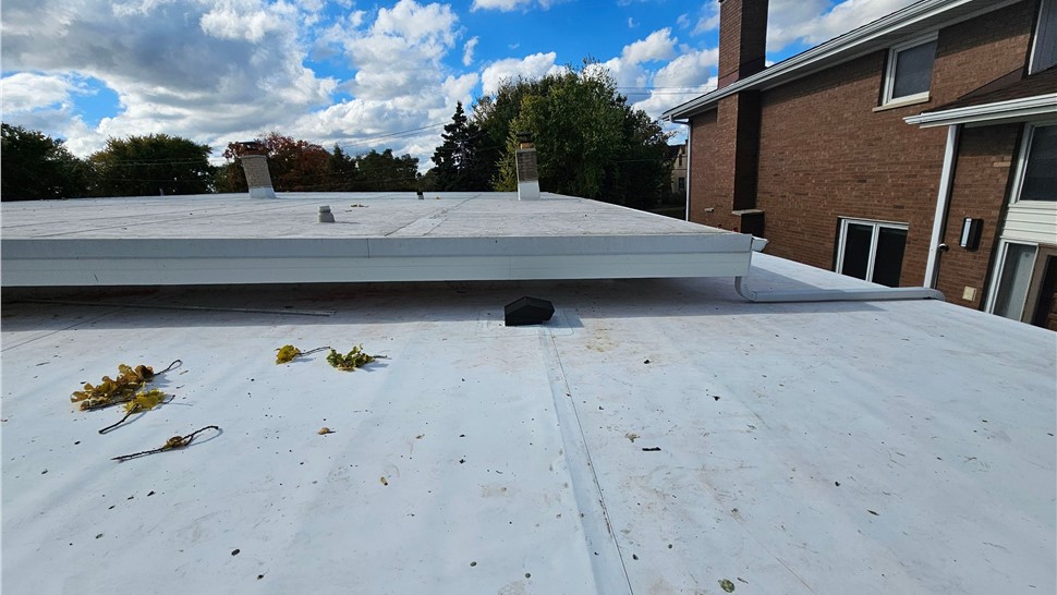 Gutters, Roofing, Roofing Replacement Project in Lincolnwood, IL by Horizon Restoration