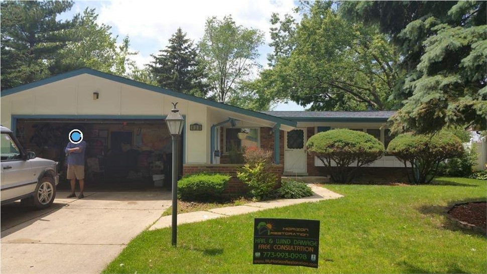 Gutters, Roofing Project in Glenwood, IL by Horizon Restoration