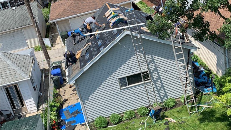 Gutters, Roofing Project in Harwood Heights, IL by Horizon Restoration