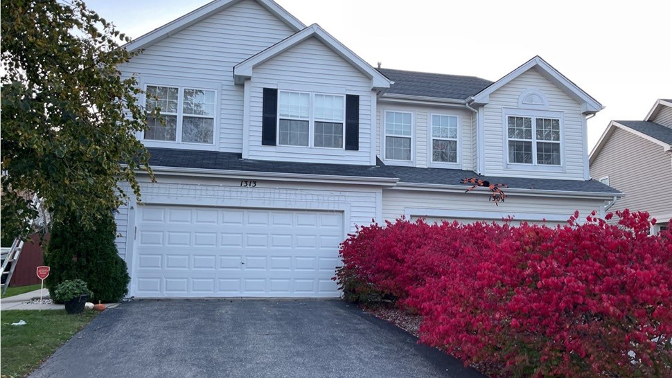 Doors, Gutters, Roofing, Siding Project in Mundelein, IL by Horizon Restoration