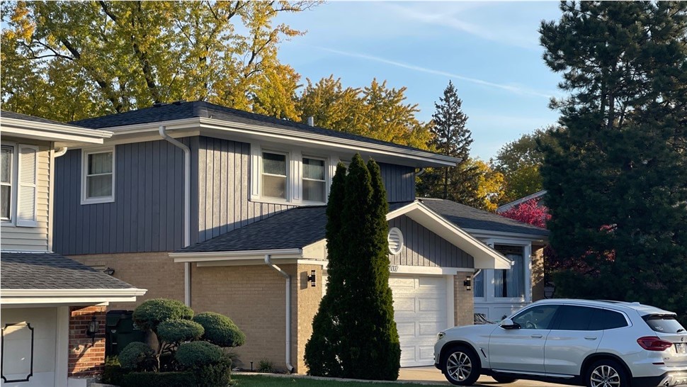 Gutters, Roofing Project in Arlington Heights, IL by Horizon Restoration