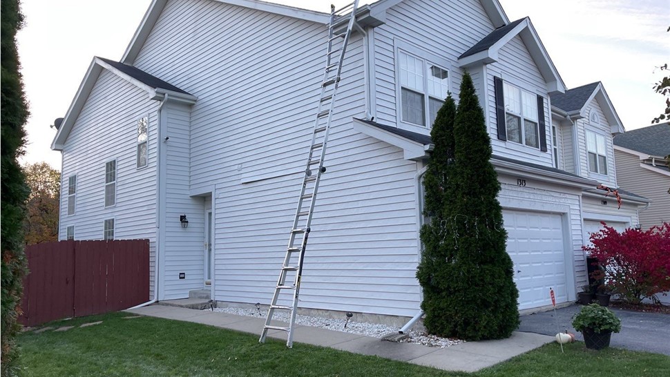 Doors, Gutters, Roofing, Siding Project in Mundelein, IL by Horizon Restoration
