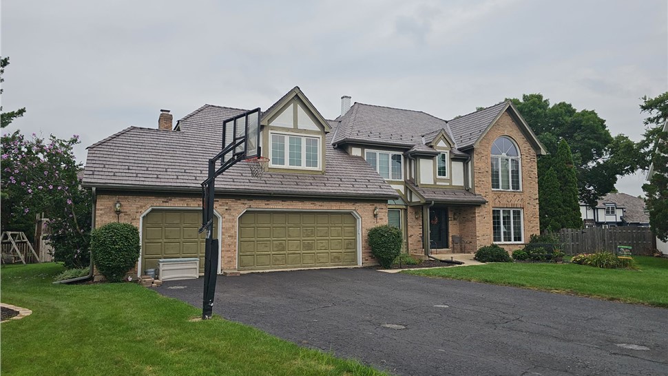 Gutters, Roofing, Roofing Replacement Project in Wheaton, IL by Horizon Restoration