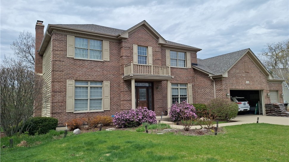 Gutters, Roofing, Roofing Replacement Project in Lake Zurich, IL by Horizon Restoration