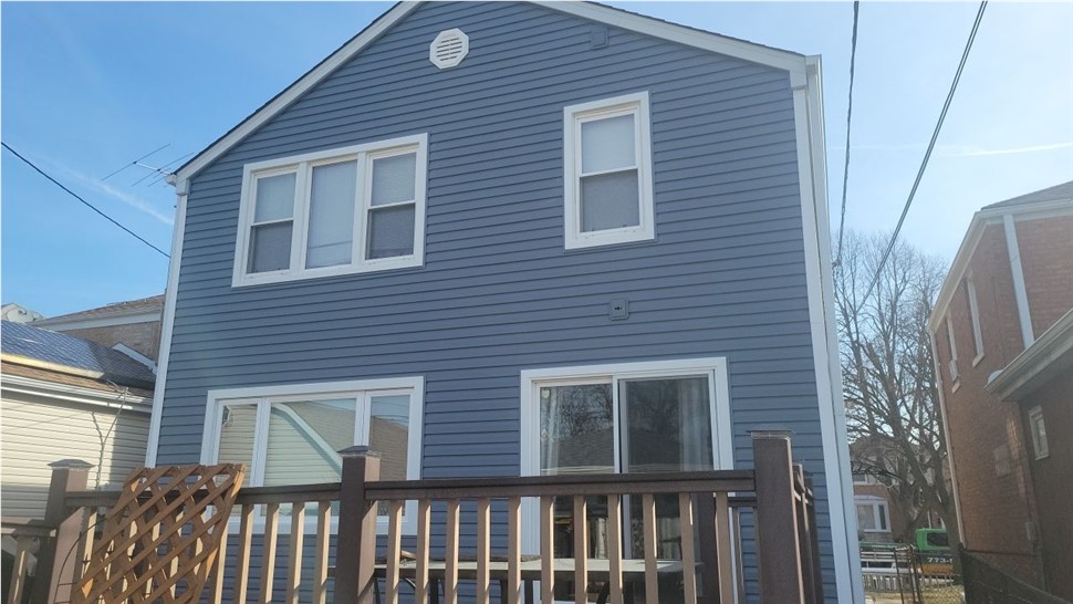 Awnings, Gutters, Roofing, Siding Project in Chicago, IL by Horizon Restoration