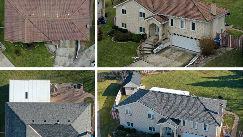 Gutters, Roofing, Roofing Replacement Project in Hickory Hills, IL by Horizon Restoration