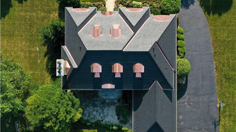 Gutters, Roofing Project in Lake Forest, IL by Horizon Restoration