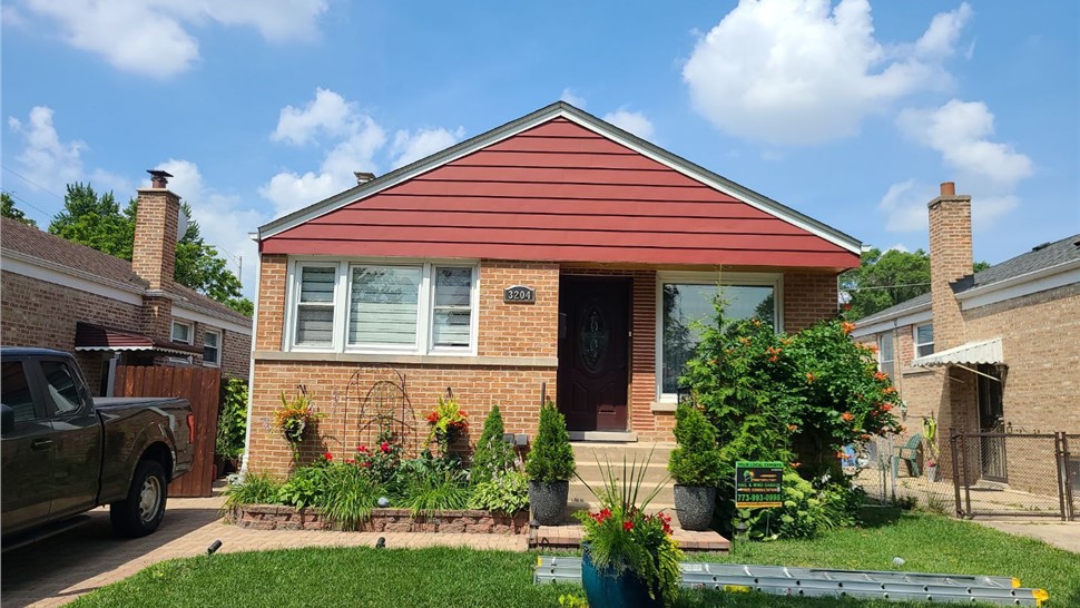 Awnings, Gutters, Roofing, Roofing Replacement Project in Franklin Park, IL by Horizon Restoration