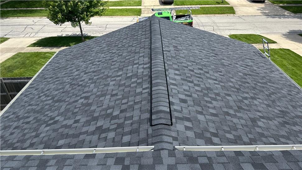 Gutters, Roofing, Roofing Replacement Project in Tinley Park, IL by Horizon Restoration