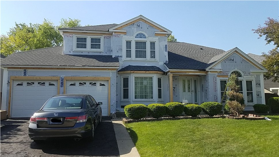 Gutters, Roofing, Siding Project in Elk Grove Village, IL by Horizon Restoration