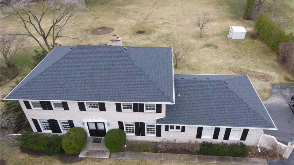 Gutters, Roofing Project in Lake Forest, IL by Horizon Restoration