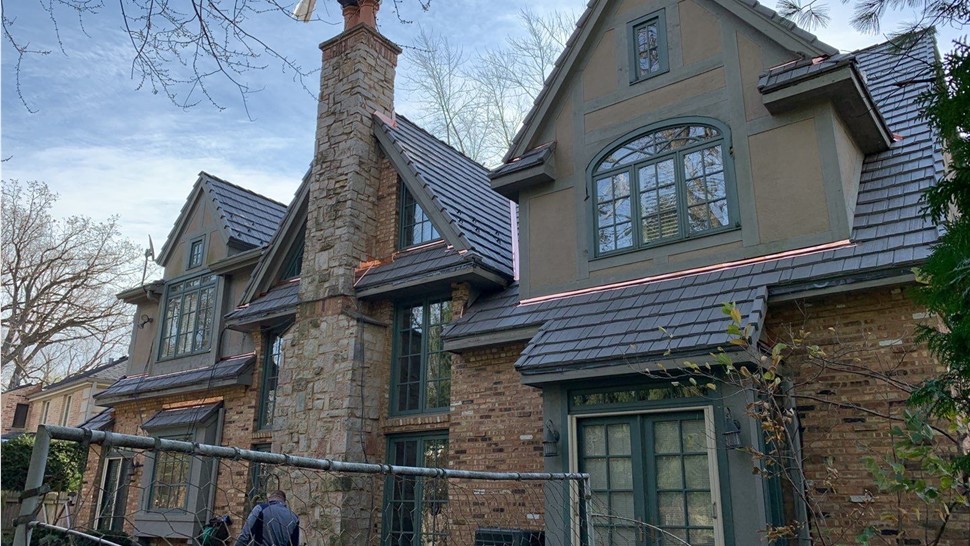 Gutters, Roofing Project in Wilmette, IL by Horizon Restoration