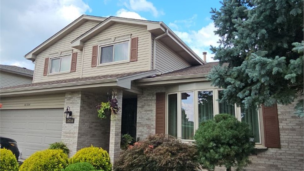 Gutters, Roofing, Roofing Replacement Project in Orland Hills, IL by Horizon Restoration