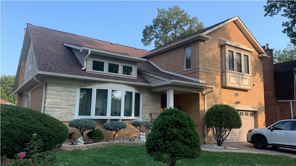 Gutters, Roofing Project in Skokie, IL by Horizon Restoration