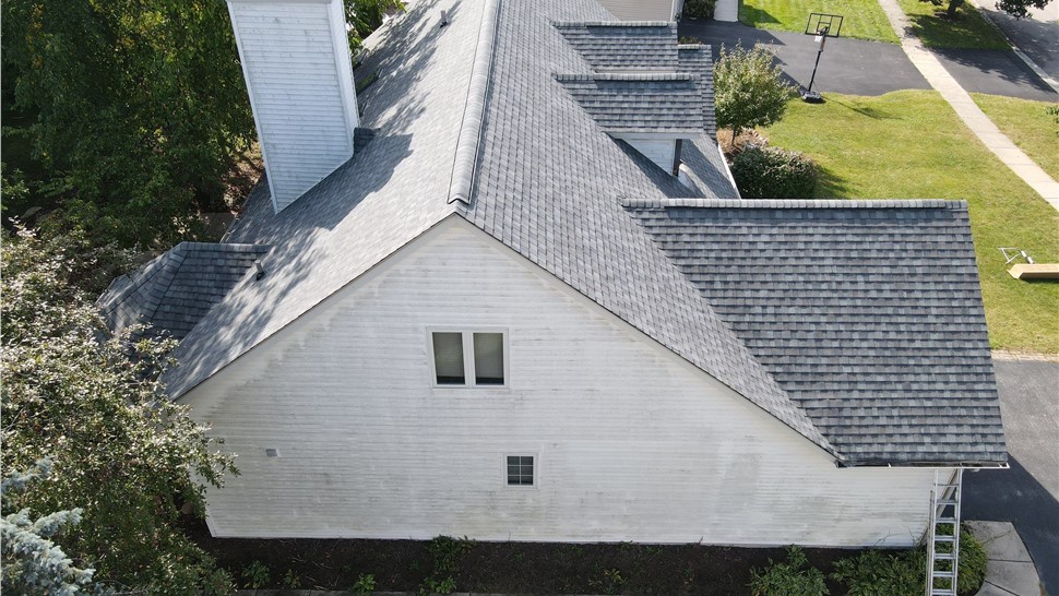 Gutters, Roofing, Roofing Replacement Project in North Aurora, IL by Horizon Restoration