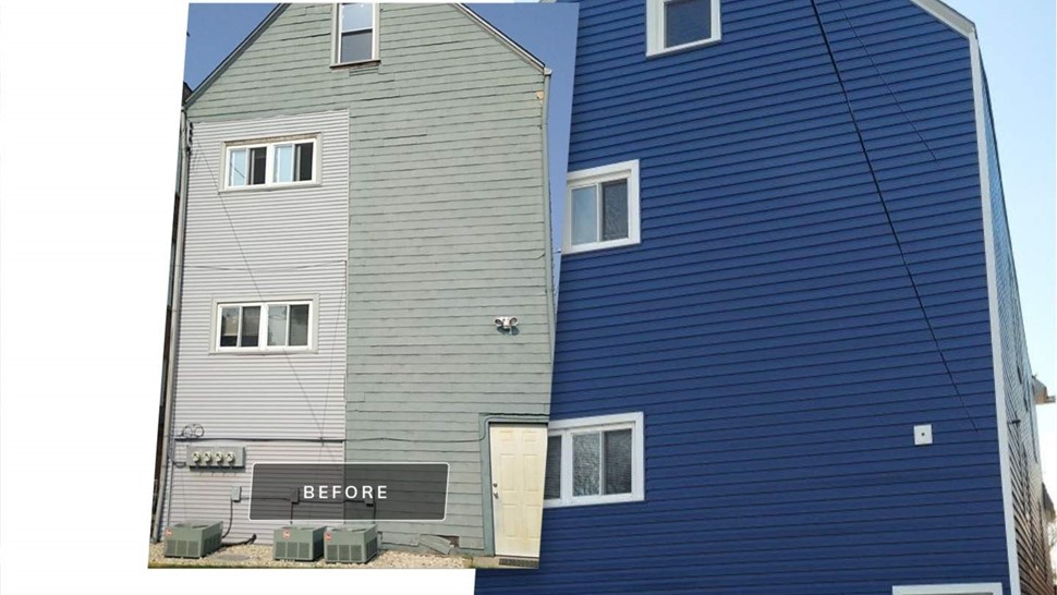 Gutters, Siding Project in Chicago, IL by Horizon Restoration