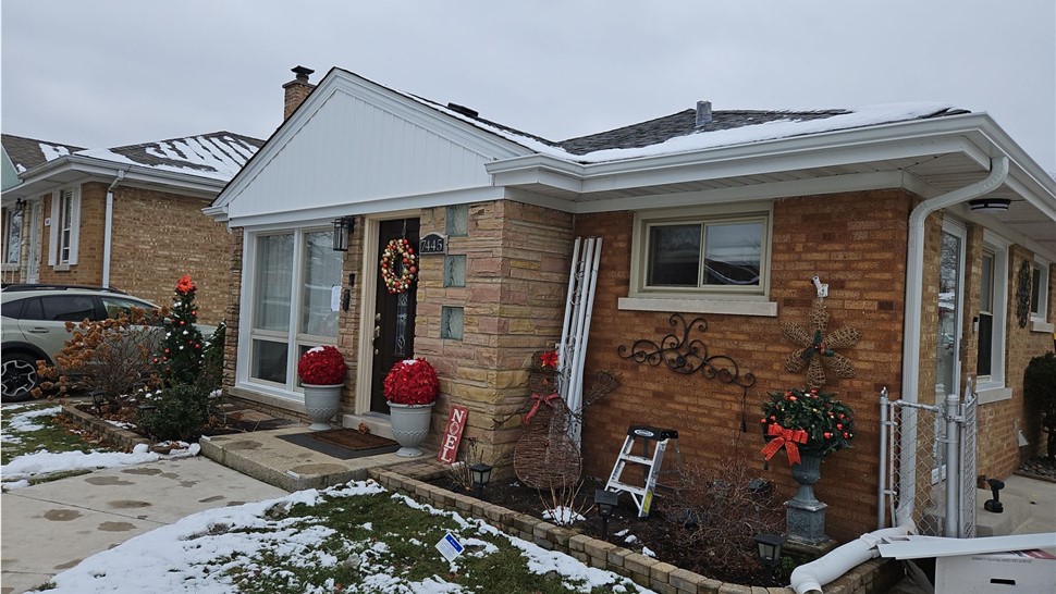 Awnings, Gutters, Roofing, Roofing Replacement, Siding Project in Harwood Heights, IL by Horizon Restoration