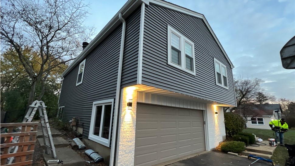 Gutters, Roofing, Siding Project in Lake Zurich, IL by Horizon Restoration