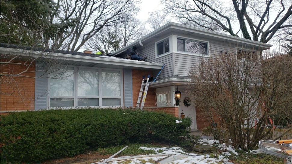 Gutters, Roofing, Siding Project in Morton Grove, IL by Horizon Restoration