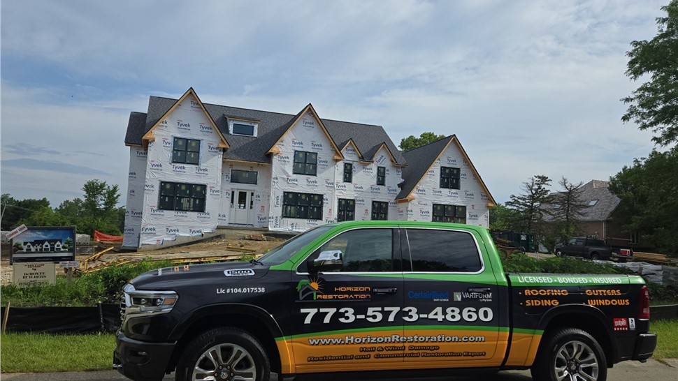 Gutters, Roofing, Roofing, Roofing Replacement Project in Barrington, IL by Horizon Restoration