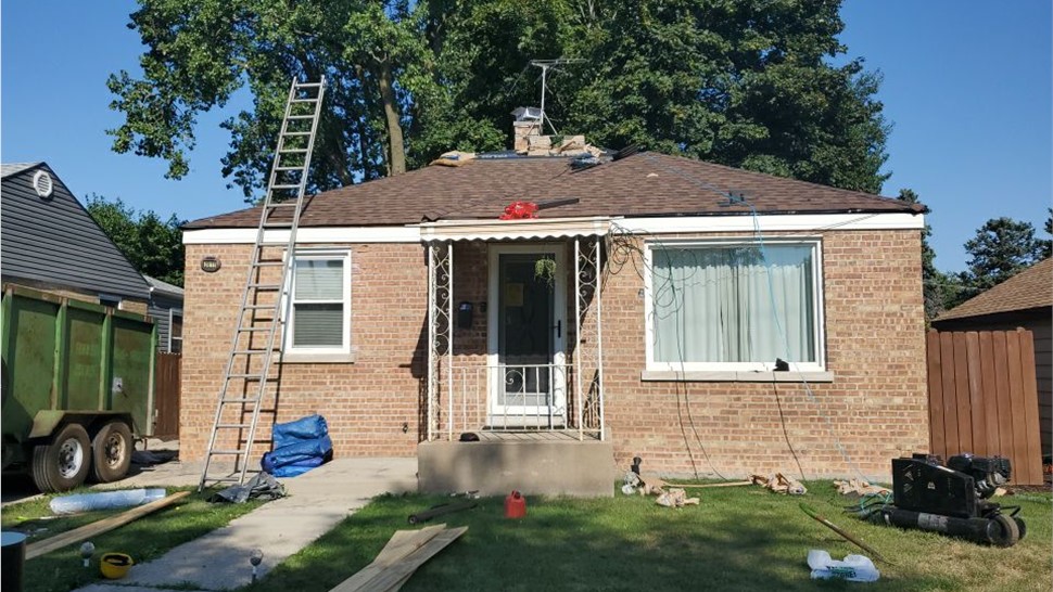 Awnings, Gutters, Roofing, Windows Project in Franklin Park, IL by Horizon Restoration