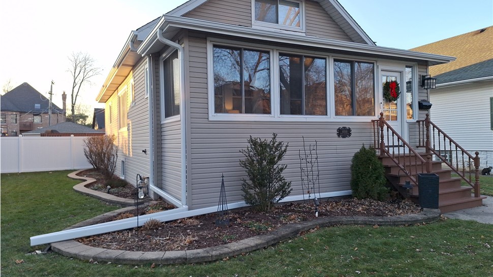 Gutters Project in Chicago, IL by Horizon Restoration