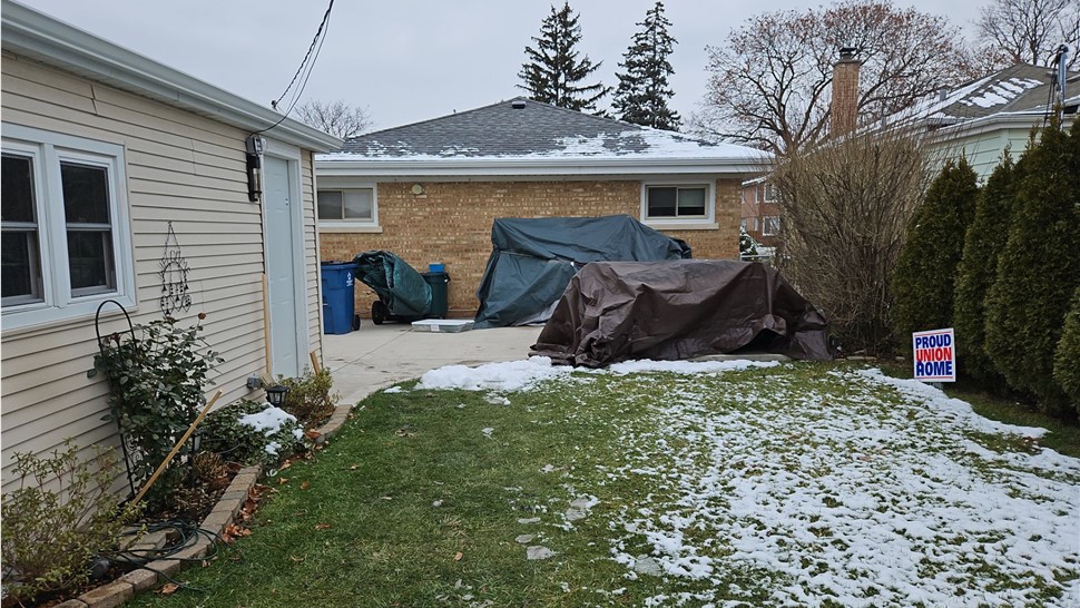 Awnings, Gutters, Roofing, Siding Project in Harwood Heights, IL by Horizon Restoration