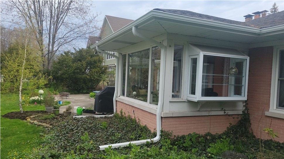 Gutters Project in Glenview, IL by Horizon Restoration