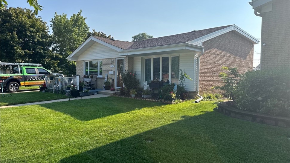 Gutters, Roofing, Roofing Replacement Project in Oak Lawn, IL by Horizon Restoration