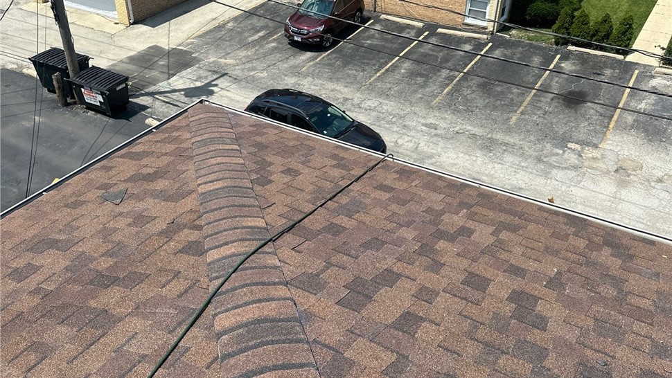 Gutters, Roofing, Roofing Replacement Project in River Grove, IL by Horizon Restoration