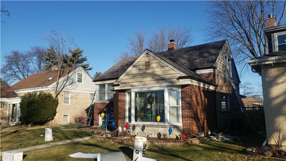 Gutters, Roofing, Siding Project in Skokie, IL by Horizon Restoration