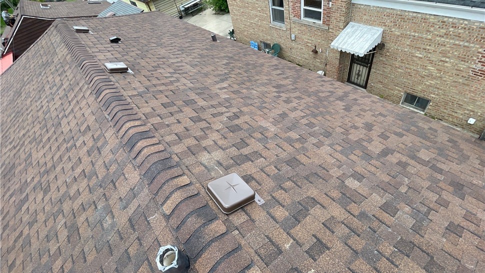 Awnings, Gutters, Roofing, Roofing Replacement Project in Franklin Park, IL by Horizon Restoration