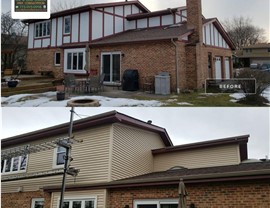 Gutters, Siding Project in Schaumburg, IL by Horizon Restoration