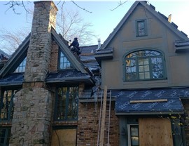 Gutters, Roofing Project in Wilmette, IL by Horizon Restoration