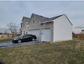 Gutters, Roofing Project in Matteson, IL by Horizon Restoration