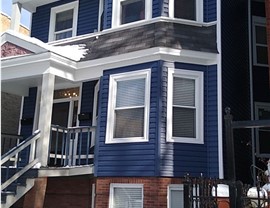 Gutters, Siding Project in Chicago, IL by Horizon Restoration