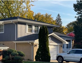 Gutters, Roofing, Roofing Replacement Project in Arlington Heights, IL by Horizon Restoration