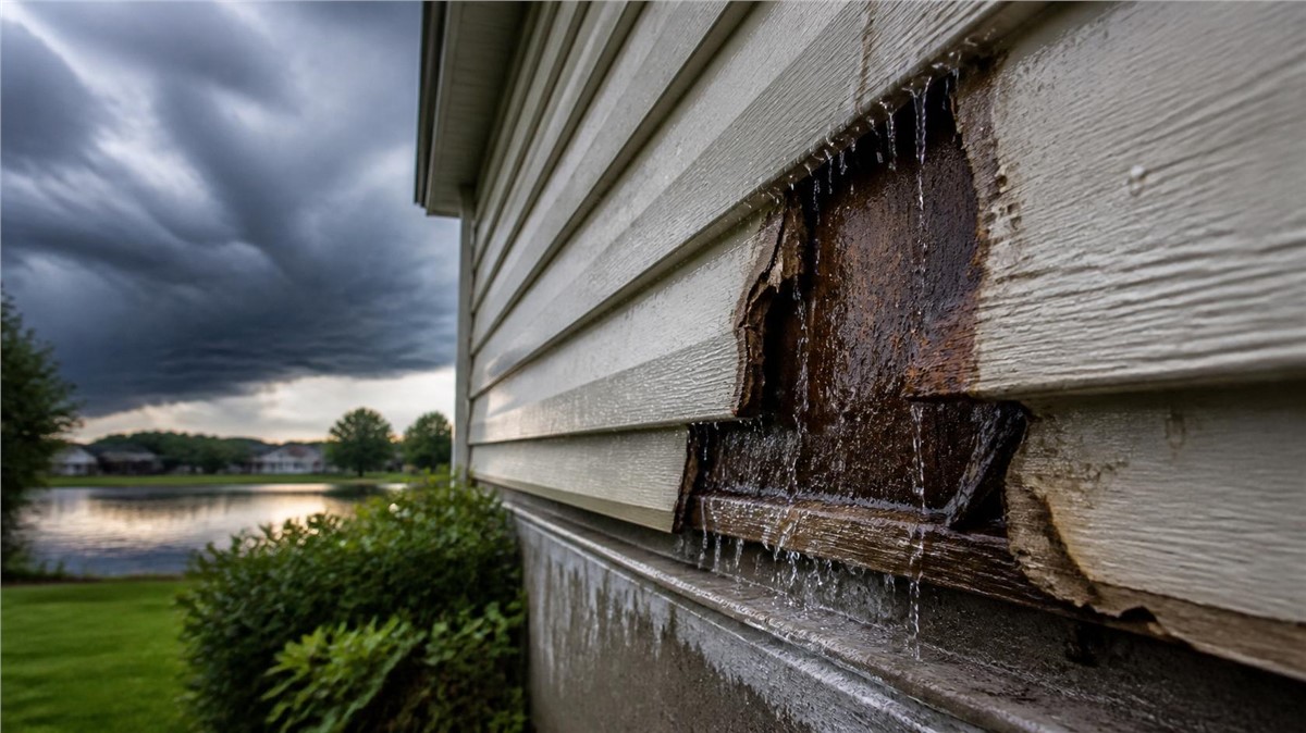 Water Behind Siding in Crystal Lake, IL: Warning Signs & Next Steps