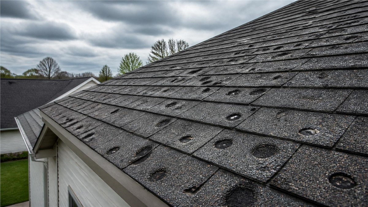 Hail-Damaged Shingles in Ixonia, WI: What They Look Like