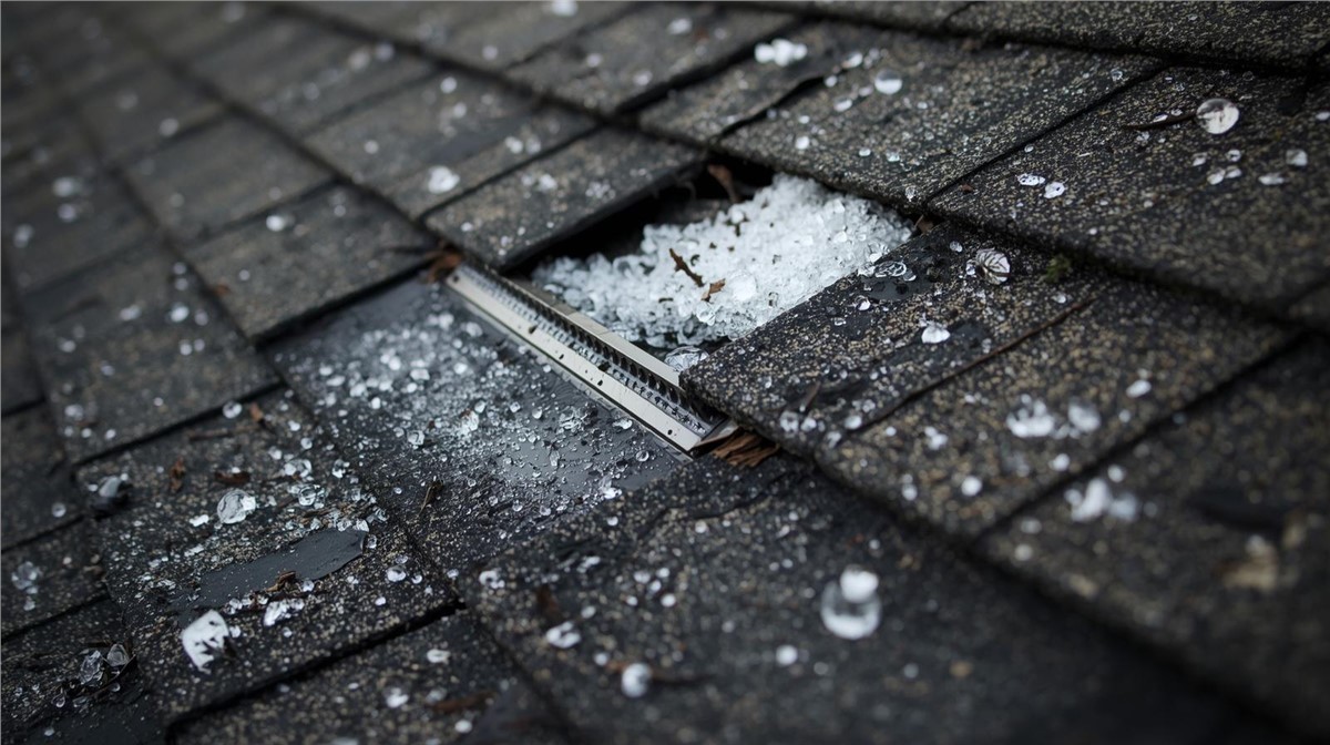 How Hail Storms Damage Roofs in Woodridge Homes